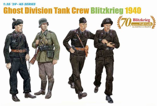 WWII German Ghost Division Tank Crew Blitzkrieg 1940 