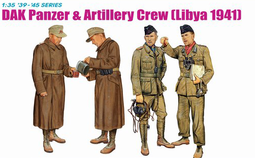 DAK Panzer and Artillery Crew, Libya 1941