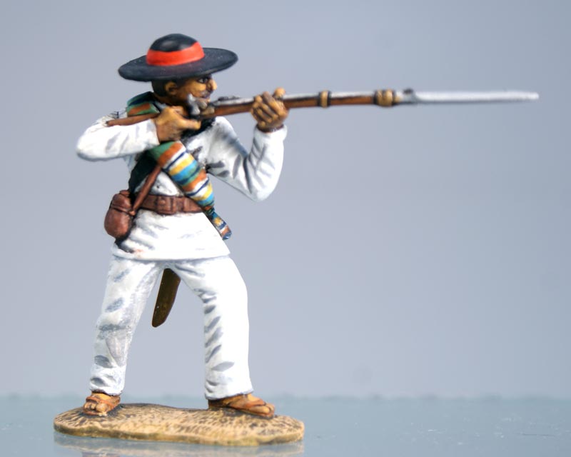 Mexican Republican Militia Standing Firing