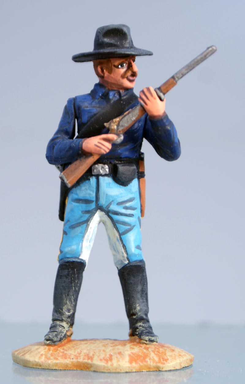 7th Cavalry Trooper Standing At The Ready