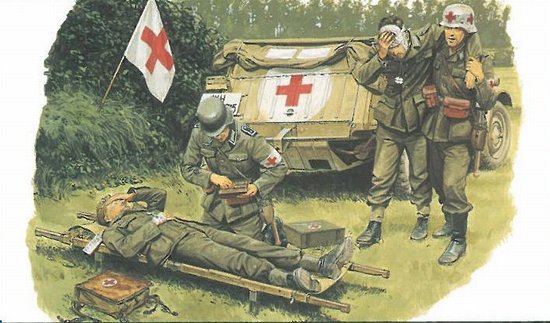 WWII German Medical Troop (4 Figure Set) Reissue