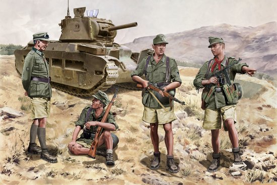 WWII German Gebirgsj�gers Crete 1941 4 Figure Set
