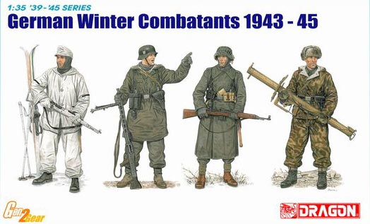WWII German Winter Combatants 1943-45 4 Figures Set