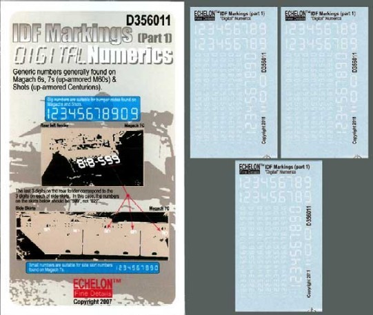 IDF Markings Digital Numbers Pt. 1