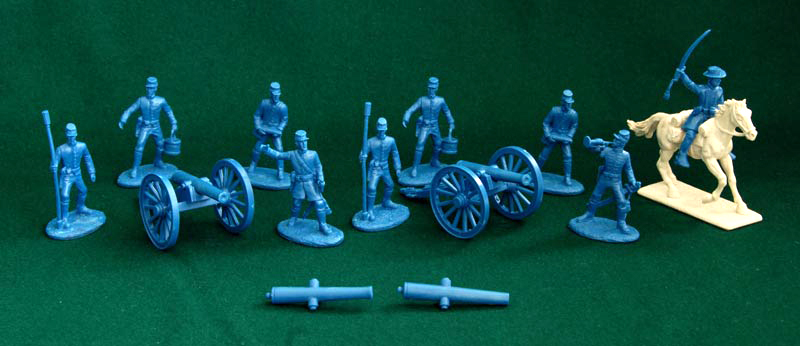 American Civil War Union Artillery - Blue Plastic