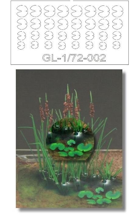 1/72nd Scale Water Lily- Green Line Paper Plant