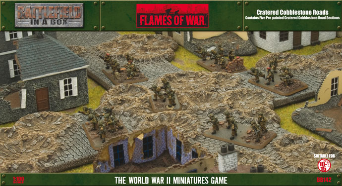 Battlefield in a Box - Cratered Cobblestone Roads