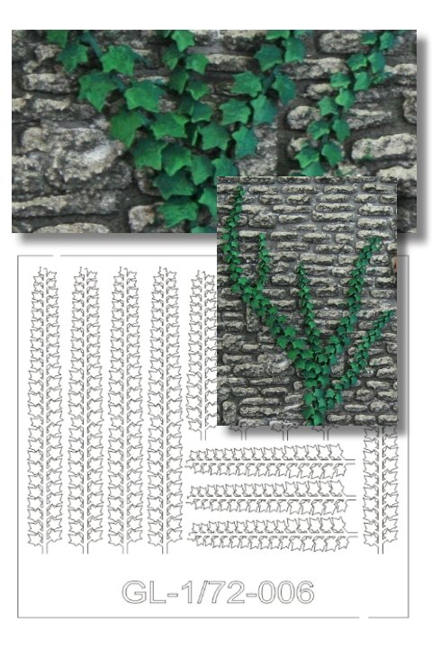 1/72nd Scale Ivy- Green Line Paper Plant