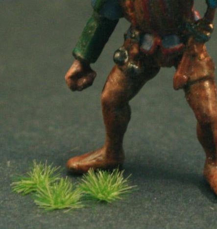 Mini Tuffs of Grass- Height 2mm - Medium Green - Designed for Small Scales 15mm, 1/72, 28mm