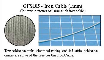 Hobby Rounds- Iron Cable (1mm)
