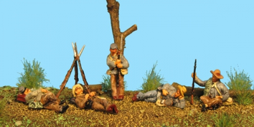 American Civil War- Texas Brigade - In Camp No .02