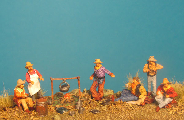 Old West- Cowboys in Camp