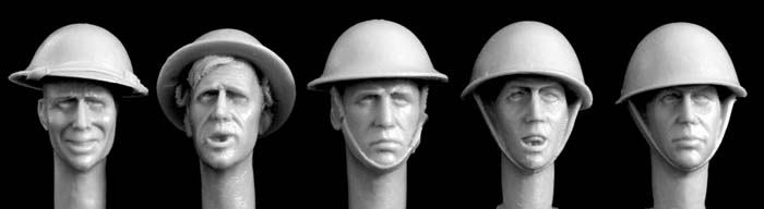 British Heads with Helmets