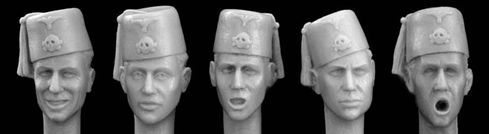 German Heads with SS Fezzes
