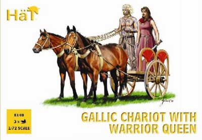 Ancient Celtic Chariot with Warrior Queen