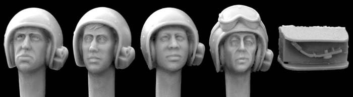 US Heads with 1960s AFV Helmets