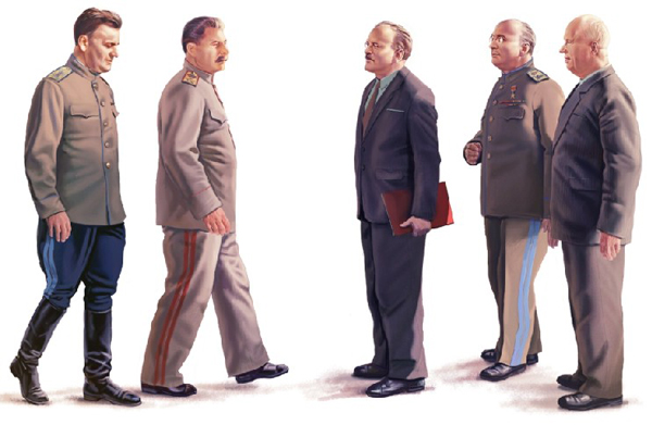 WWII Russina Stalin & Co Figure Set
