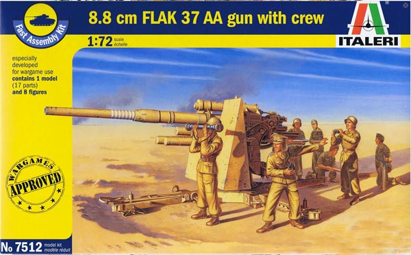 WWII German 8.8 cm FLAK 37 AA Gun 'Fast Assembly'