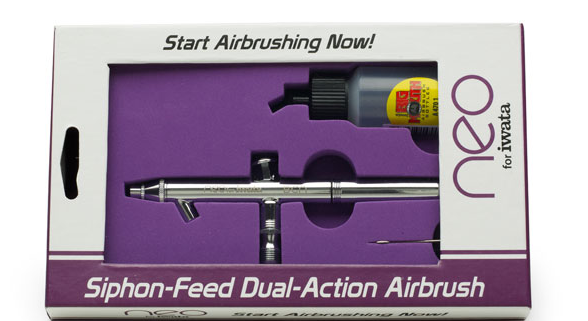 Michigan Toy Soldier Company : Iwata Airbrush and Accessories - Iwata Neo  BCN Siphon-Feed Dual-Action Airbrush
