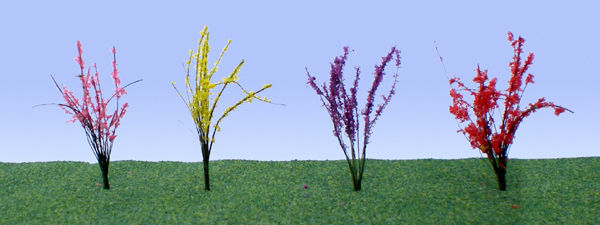 Flowering Bushes - Large - Red, Pink, Yellow, Purple (48 per pkg)