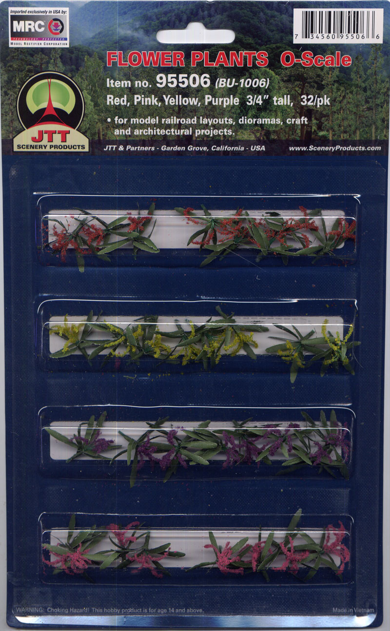 Flowering Plants - Large - Red, Pink, Yellow, Purple (32 per pkg)