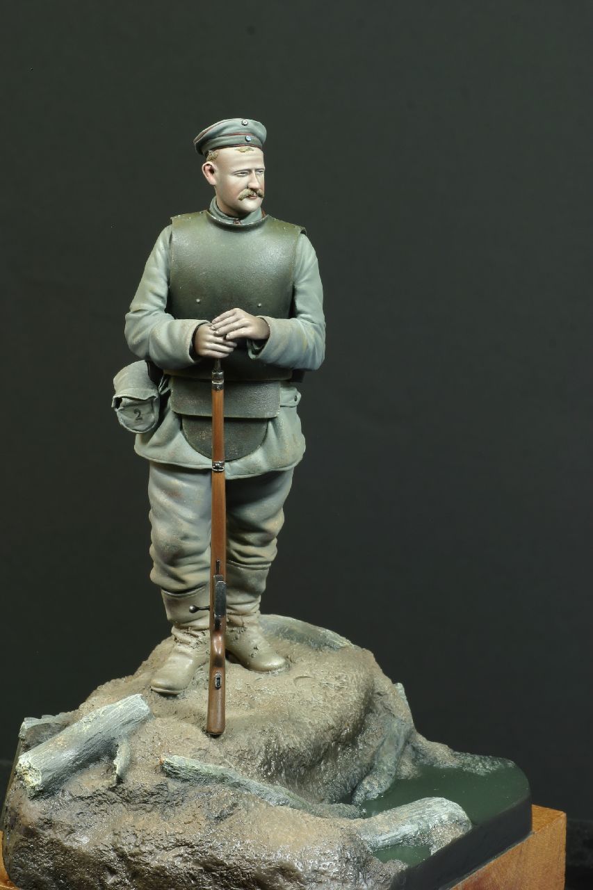 WWI German Sentry, Infantryman, Western Front 1917