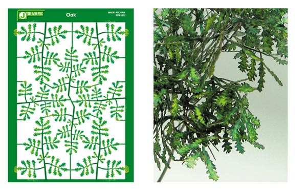 Multi-Scale Oak Leaves (Colored Paper)