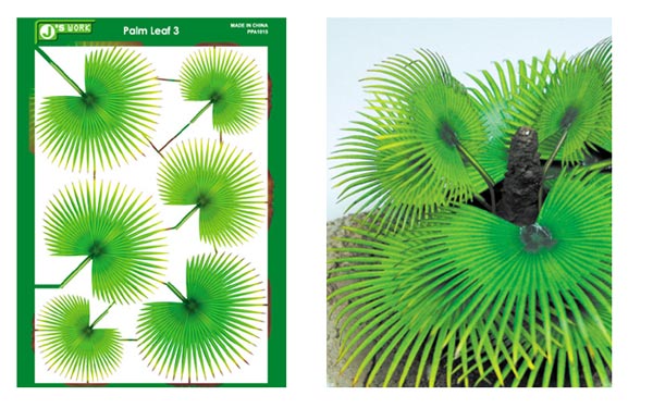 Multi-Scale Palm Fan Leaves (Colored Paper)