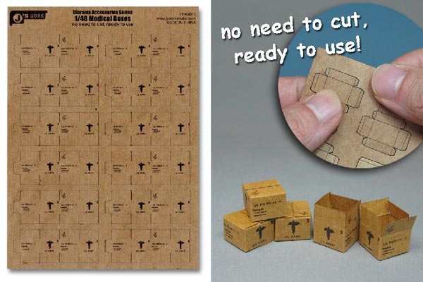 US Army Medical Boxes (12pcs) (Pre-cut Cardboard)