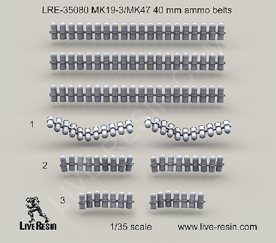 Mk19-3/Mk 47 40mm Ammo Belts