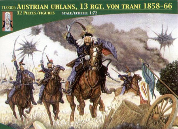 Austrian Uhlans, 13th Regiment von Trani 1858-66