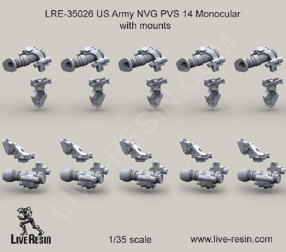 US Army NVG PVS 14 Monocular Mounts 10 pcs.
