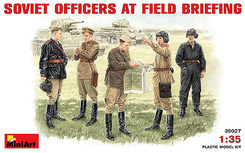 WWII Soviet Officers at Field Briefing (5)