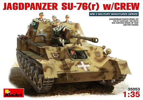 Jagdpanzer Su76(r) Tank with Crew