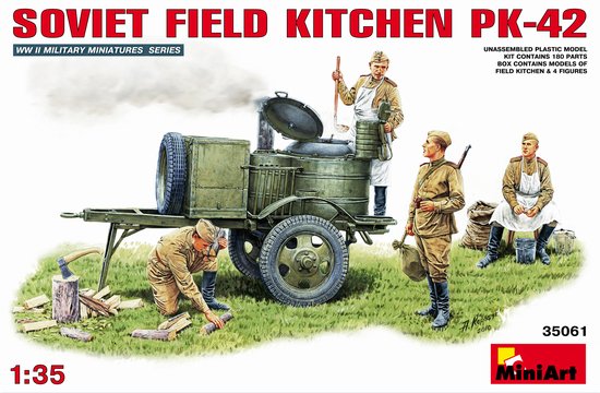 WWII Soviet Field Kitchen with Crew 