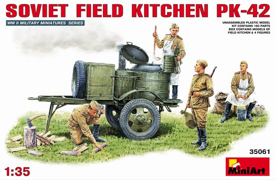 WWII Soviet Field Kitchen with Crew