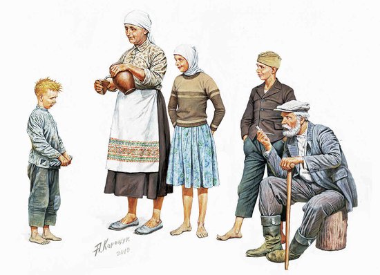 WWII German Eastern Region Peasants