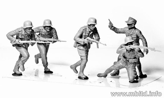 WWII German Infantry DAK North Africa Desert Battle Series Set # 3