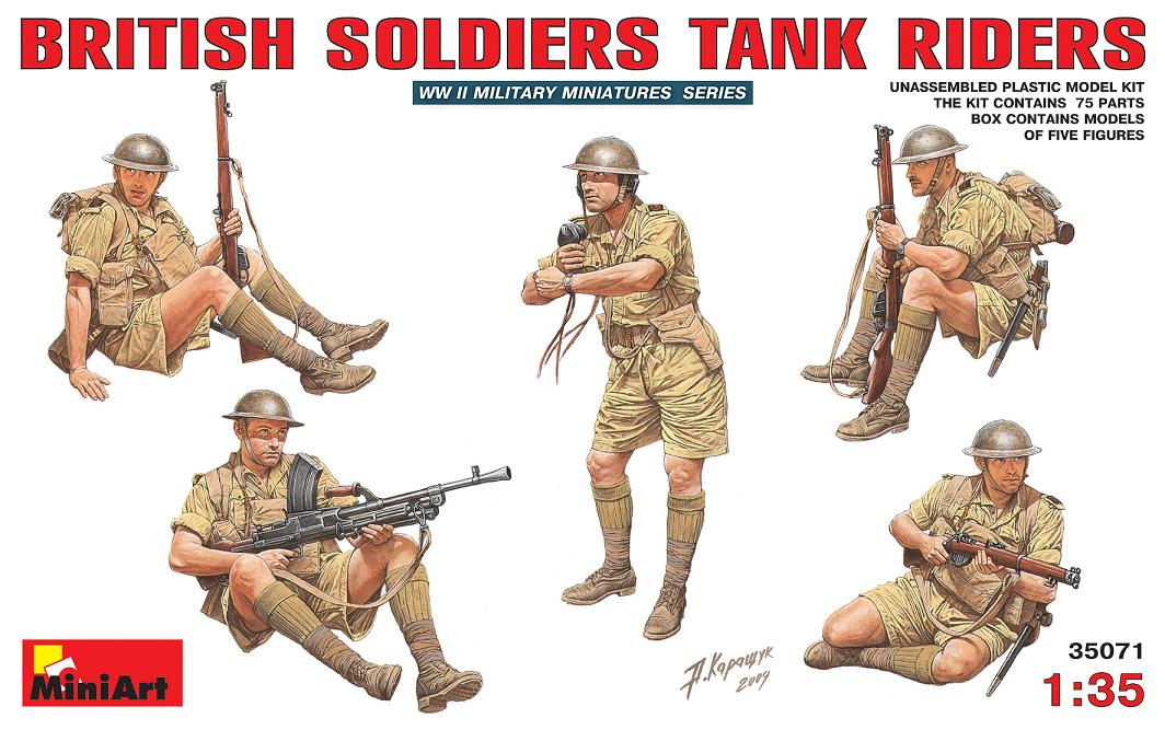 WWII British Soldiers Tank Riders