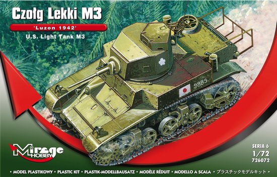 WWII U.S. Light Tank M3, Luzon 1942