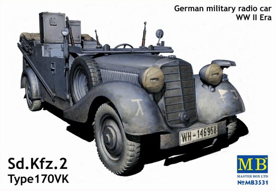 WWII German Sd.Kfz. 2, Type 170VK Military Radio Car