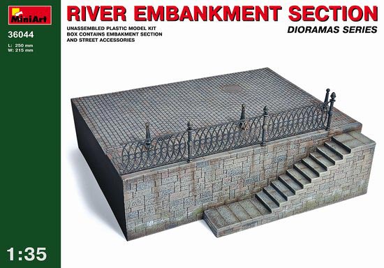 River Embankment Section Diorama Base