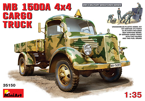 WWII German MB L1500A 4x4 Cargo Truck