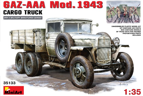 WWII Russian GAZ-AAA Mod 1943 Cargo Truck