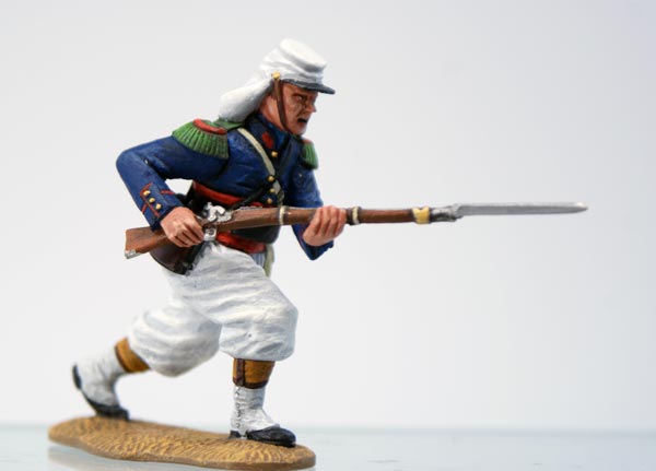French Foreign Legion Advancing in Kepi with Havelock