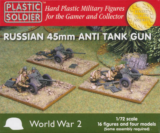 WWII Russian 45mm Anti Tank Gun
