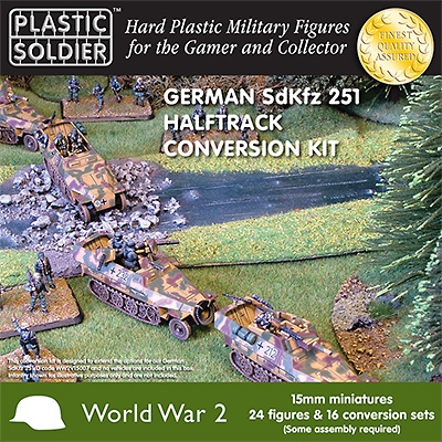 WWII German SdKfz 251 Halftrack Conversion Sets- 16 & 24 Crew
