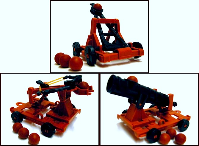 Medieval Armor Set - Catapult, Crossbow, Cannon)