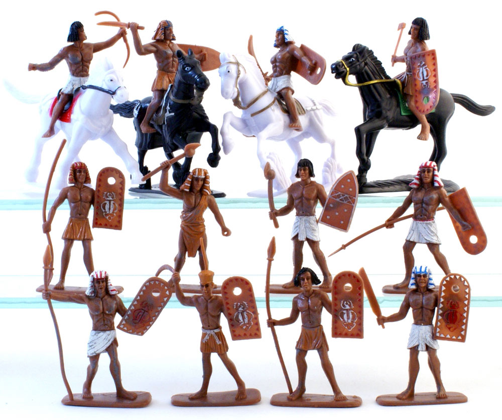 Ancient Egypt Soldiers- Painted Plastic