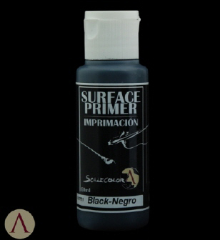 Scale Color- Surface Primer Black 60ml. Bottle